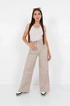 Body Brode Large Bretelles Beige