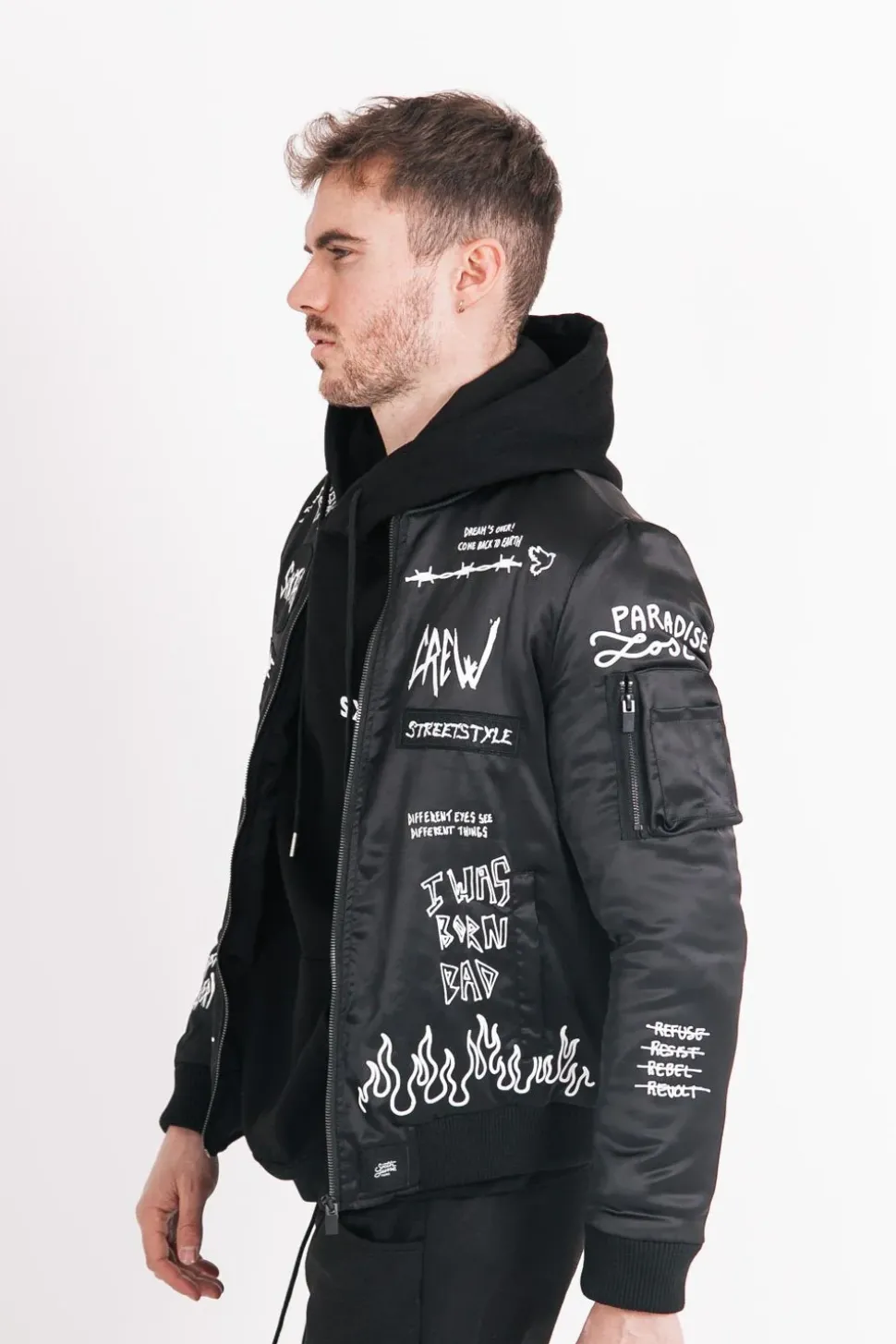 Bombers Patchs Crew Noir