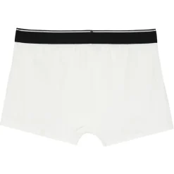 Boxer Uni Bande Blanc Casse