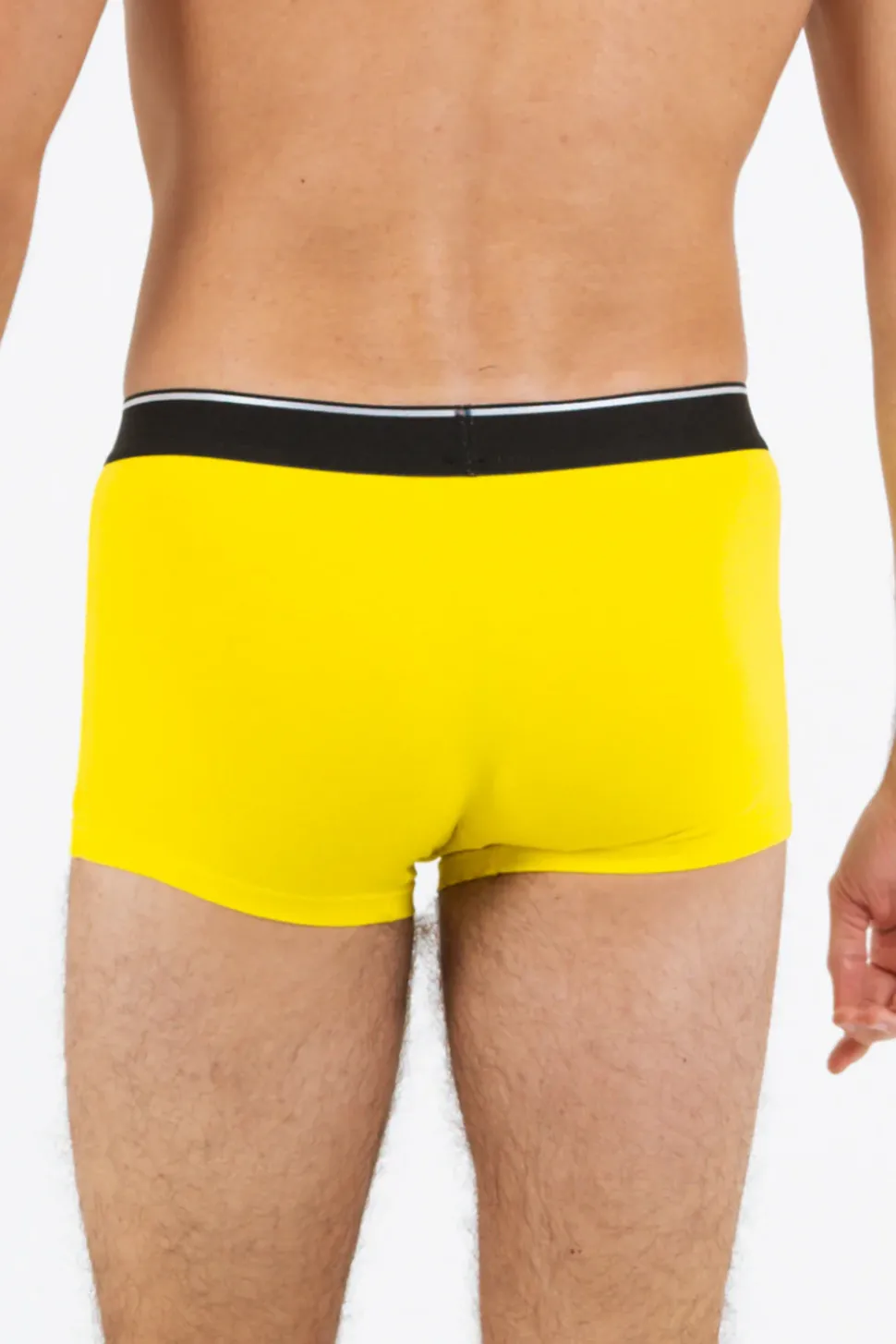 Boxer Uni Bande Jaune