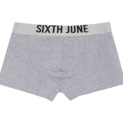 Boxer Uni Texte Gris