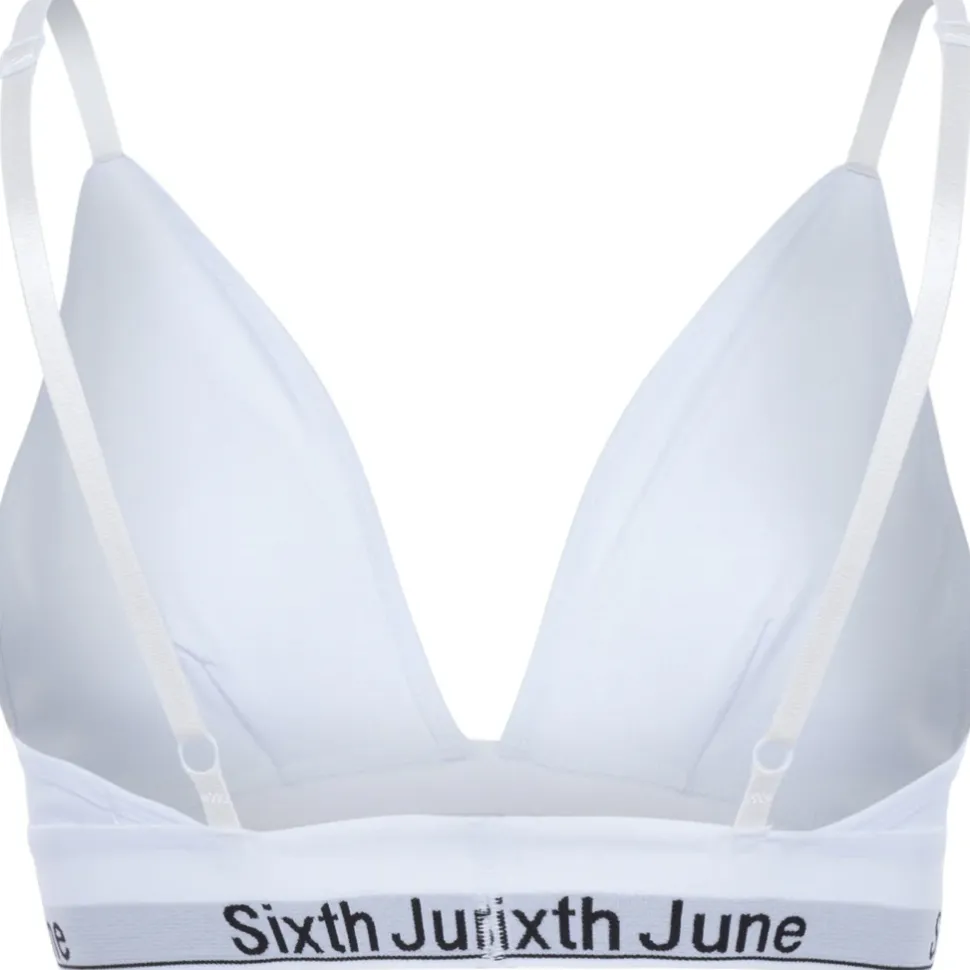 Brassiere Bretelles Bande Logo Blanc