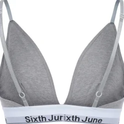 Brassiere Bretelles Fines Bande Gris
