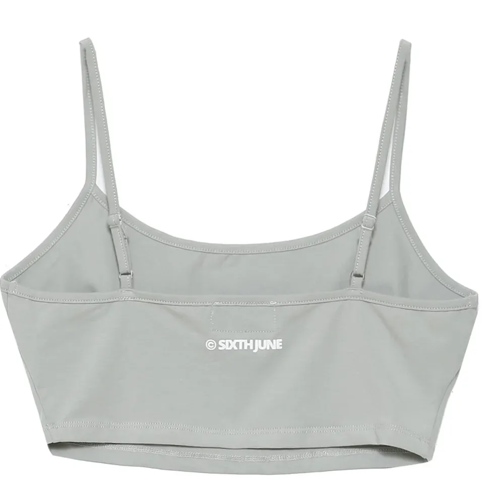 Brassiere Bretelles Logo Imprime Vert