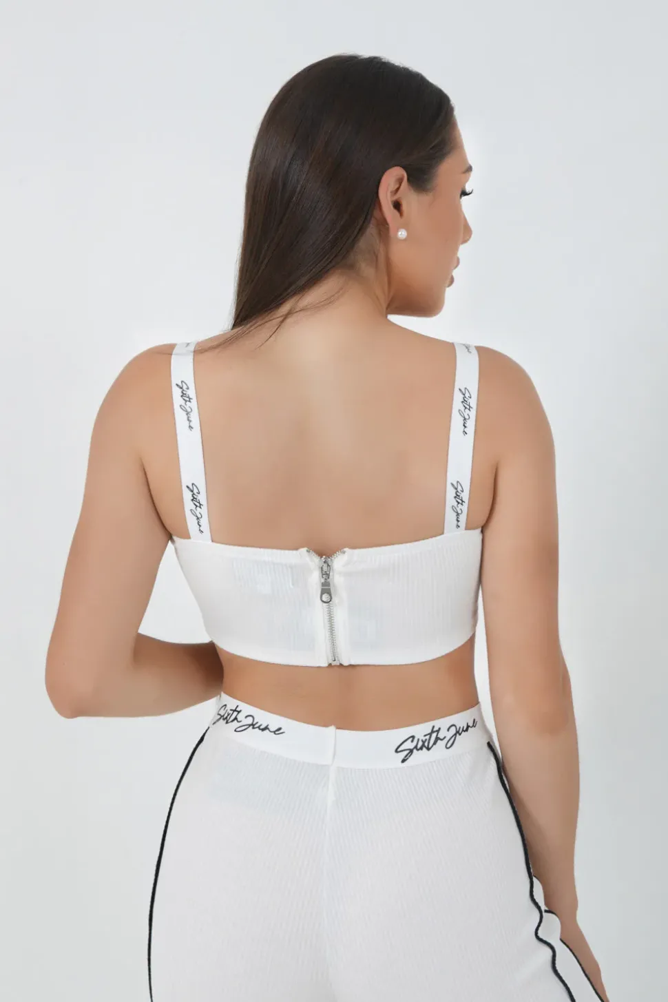 Brassiere Cotelee Signature Blanc