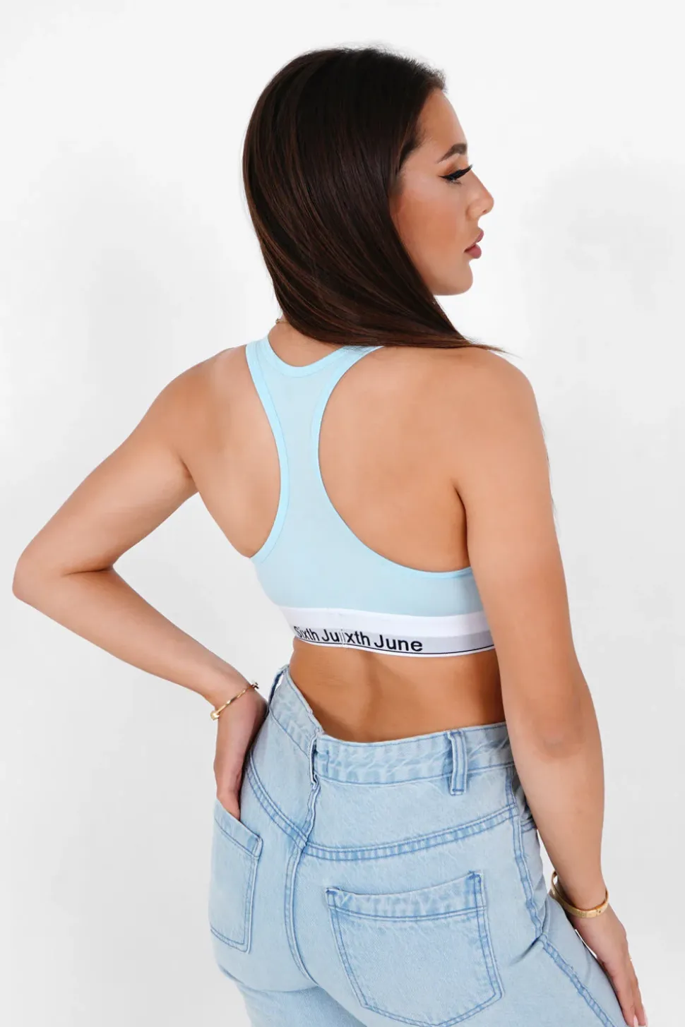 Brassiere Dos Croise Bleu