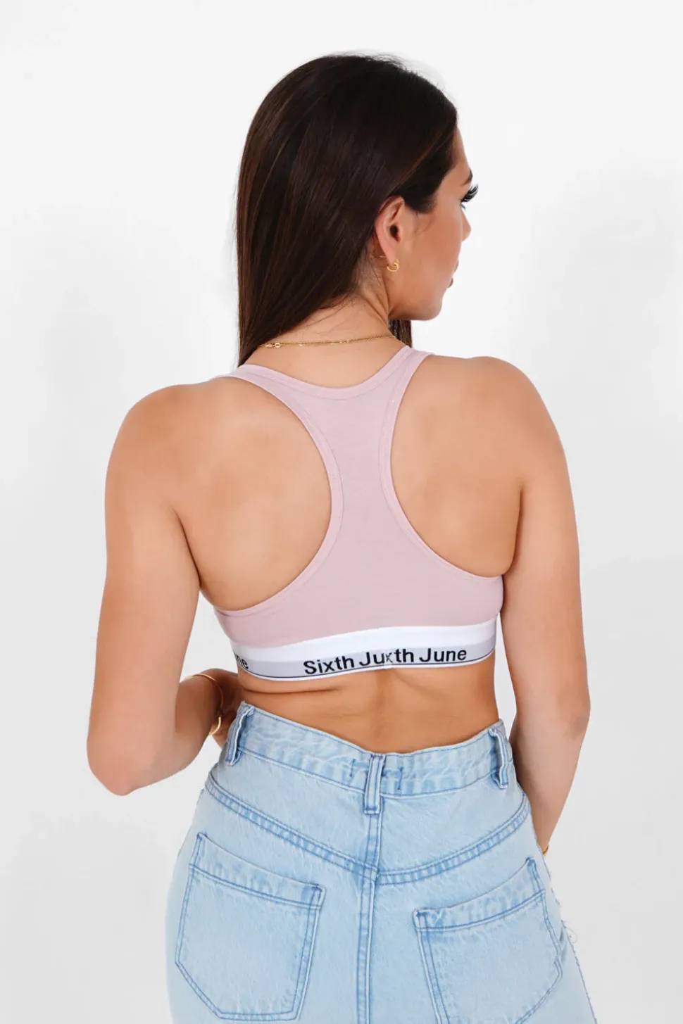 Brassiere Dos Croise Rose