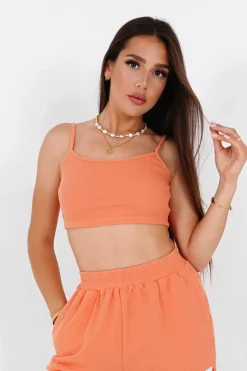 Brassiere Gaufree Logo Orange