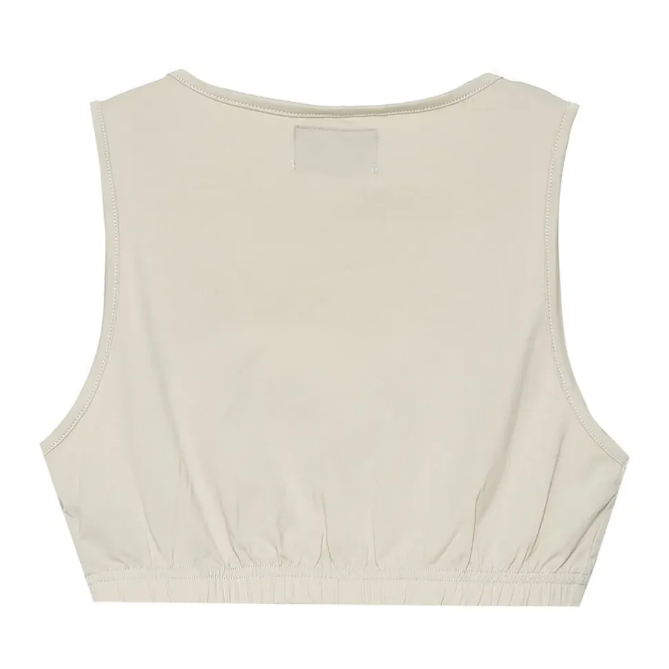 Brassiere Logo Imprime Beige Clair