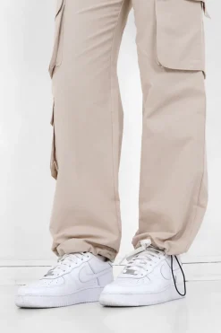 Cargo Jambes Larges Beige