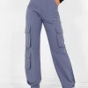 Cargo Jambes Larges Gris