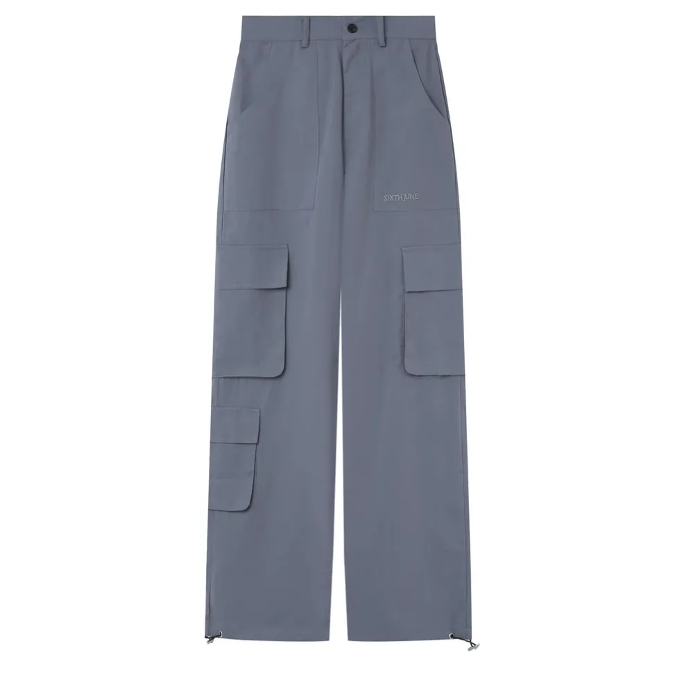 Cargo Jambes Larges Gris