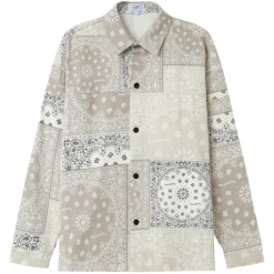 Chemise Cargo Bandana Patchwork Beige