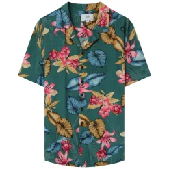 Chemise Fluide Fleurie Vert
