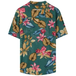 Chemise Fluide Fleurie Vert