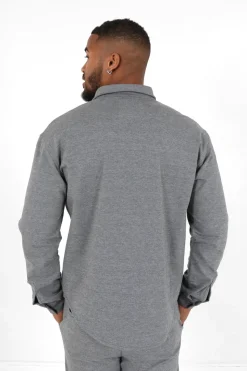 Chemise Manches Longues Gris
