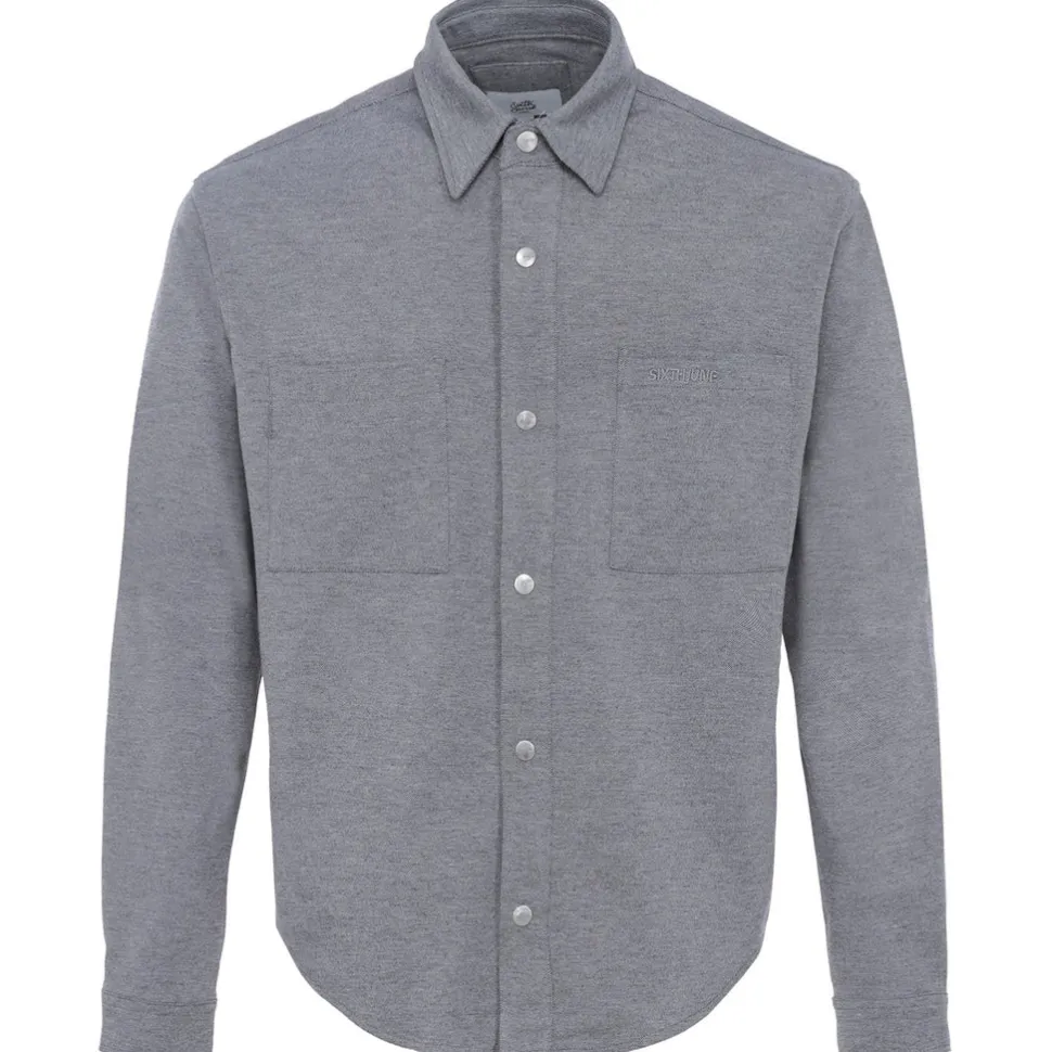 Chemise Manches Longues Gris