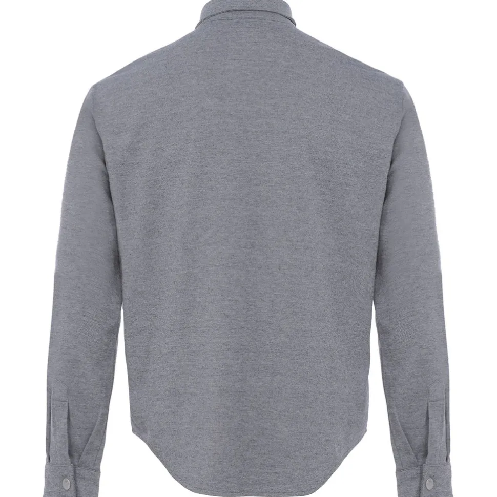 Chemise Manches Longues Gris