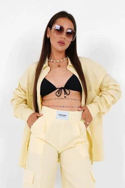 Chemise Manches Longues Jaune