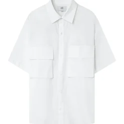 Chemise Oversize Logo Gothique Blanc
