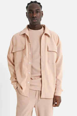 Chemise Plissee Loose Beige
