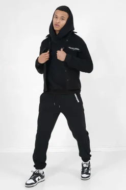 Chemise Polaire Logo Arriere Brode Noir