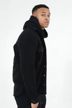 Chemise Polaire Logo Arriere Brode Noir