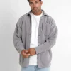 Chemise Polaire Patch Curly Gris Clair