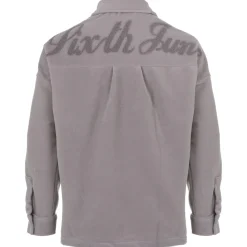 Chemise Polaire Patch Curly Gris Clair
