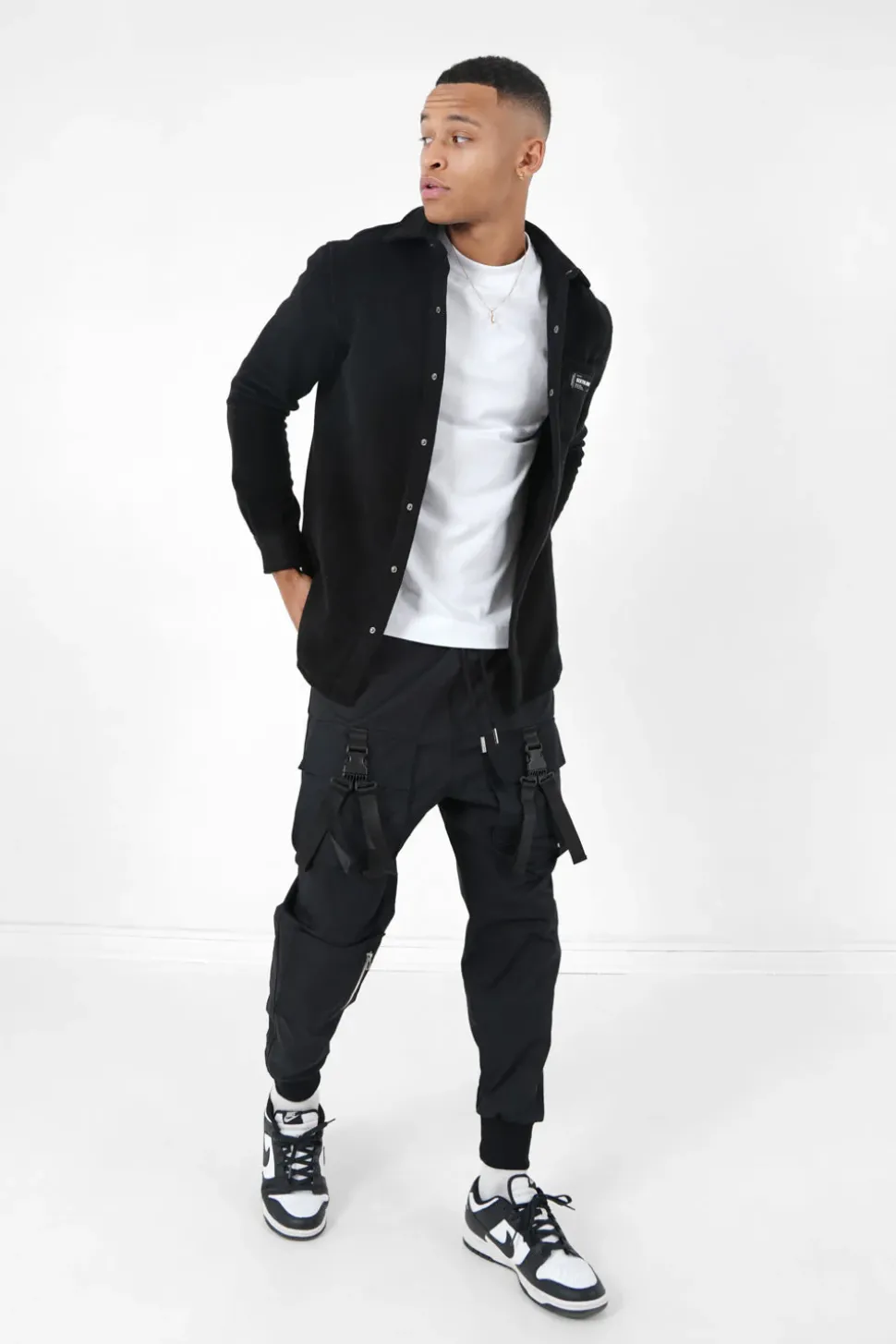 Chemise Polaire Poche Noir