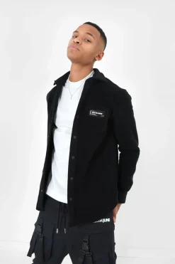 Chemise Polaire Poche Noir