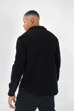 Chemise Polaire Poche Noir
