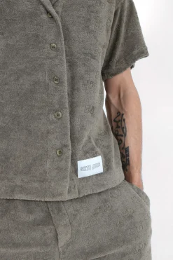 Chemise Towel Monogramme Vert Kaki