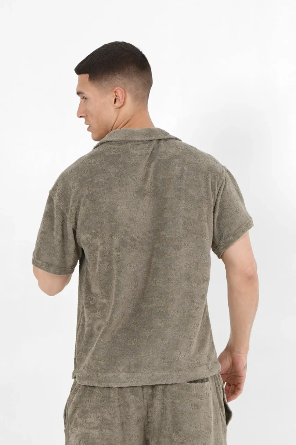 Chemise Towel Monogramme Vert Kaki