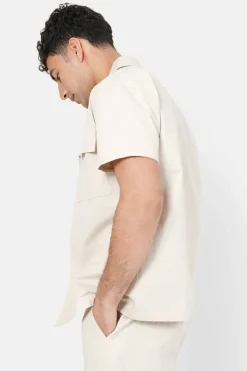 Chemise Utilitaire Manches Courtes Beige