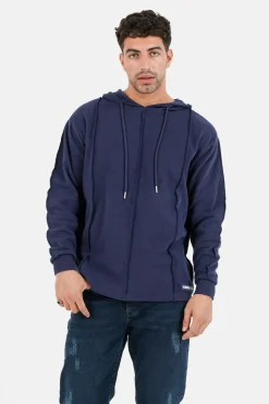 Coutures Exterieurs Sweatshirt Bleu Fonce