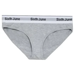 Culotte Bande Elastique Gris