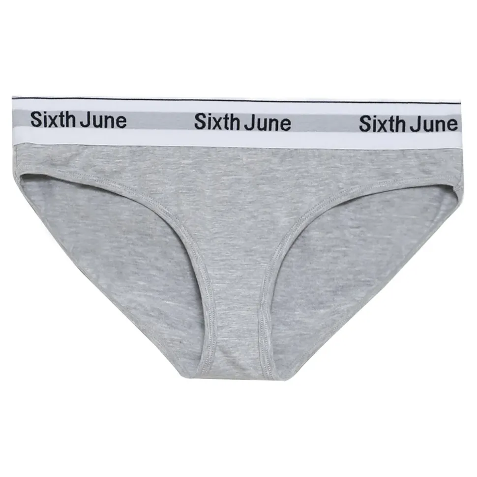 Culotte Bande Elastique Gris