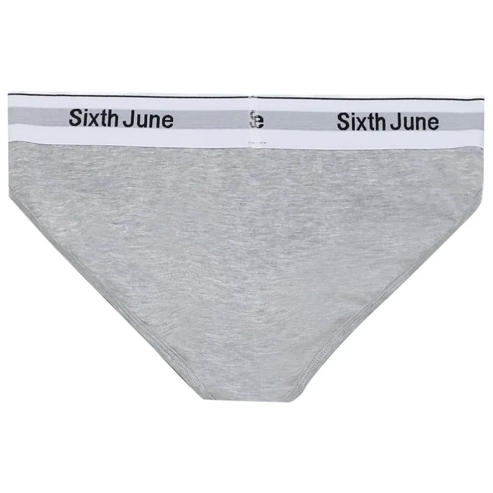 Culotte Bande Elastique Gris