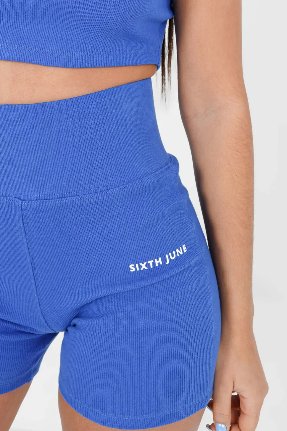 Cycliste Court Cotele Logo Bleu Fonce