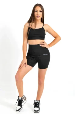 Cycliste Court Logo Noir