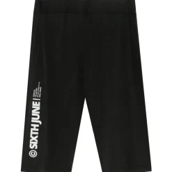 Cycliste Mi-Long Logo Noir