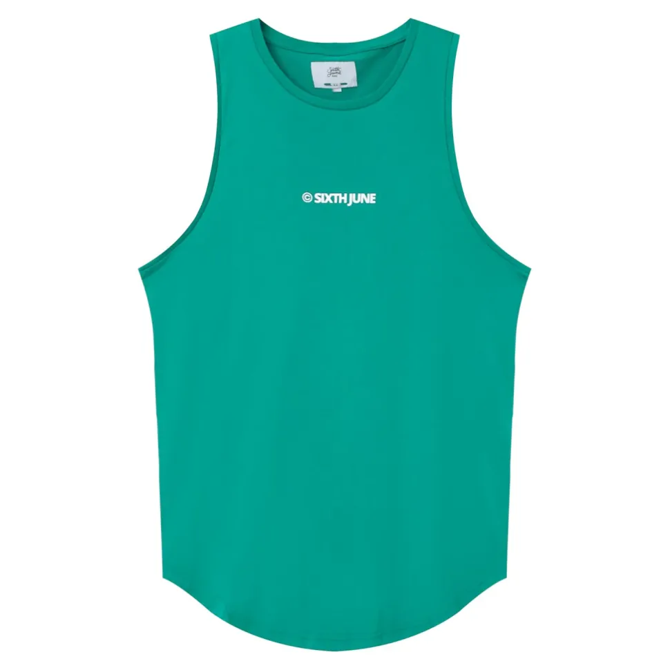 Debardeur Logo Imprime Vert