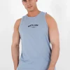 Debardeur Logo Incurve Bleu Clair