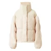 Doudoune Bi Matiere Sherpa Beige