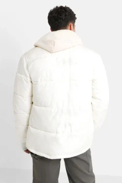 Doudoune Col Cotele Blanc