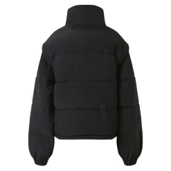 Doudoune Courte Manches Amovibles Noir