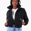 Doudoune Courte Matelasse Noir