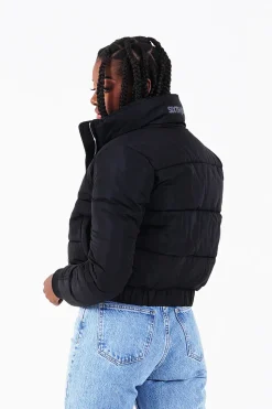 Doudoune Courte Matelasse Noir