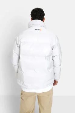 Doudoune Courte Matelassee Blanc